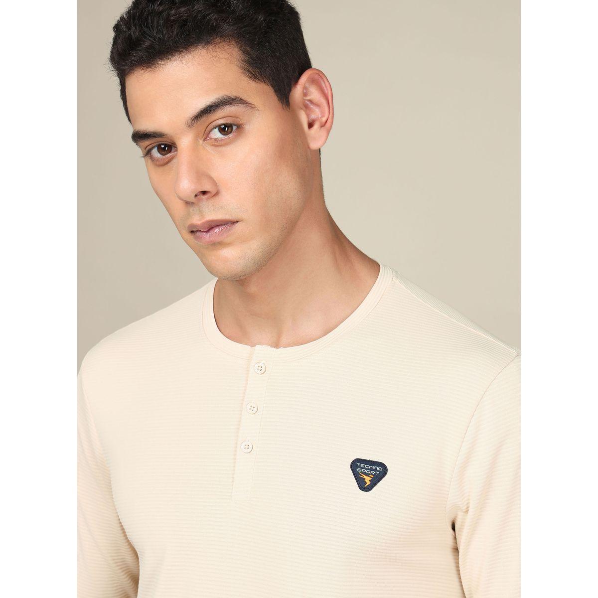Technosport X Styli  Badge Detail Pique T-Shirt-men-clothing-sportswearandactivewear-tshirtsandpolos-image-2
