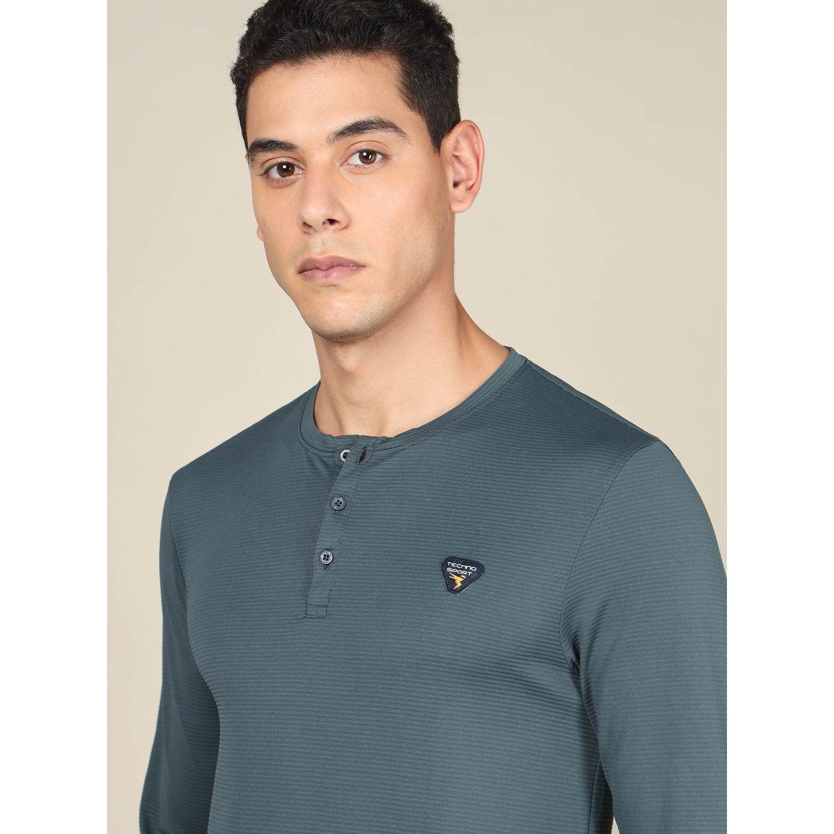 Technosport X Styli  Badge Detail Pique T-Shirt-men-clothing-sportswearandactivewear-tshirtsandpolos-image-2