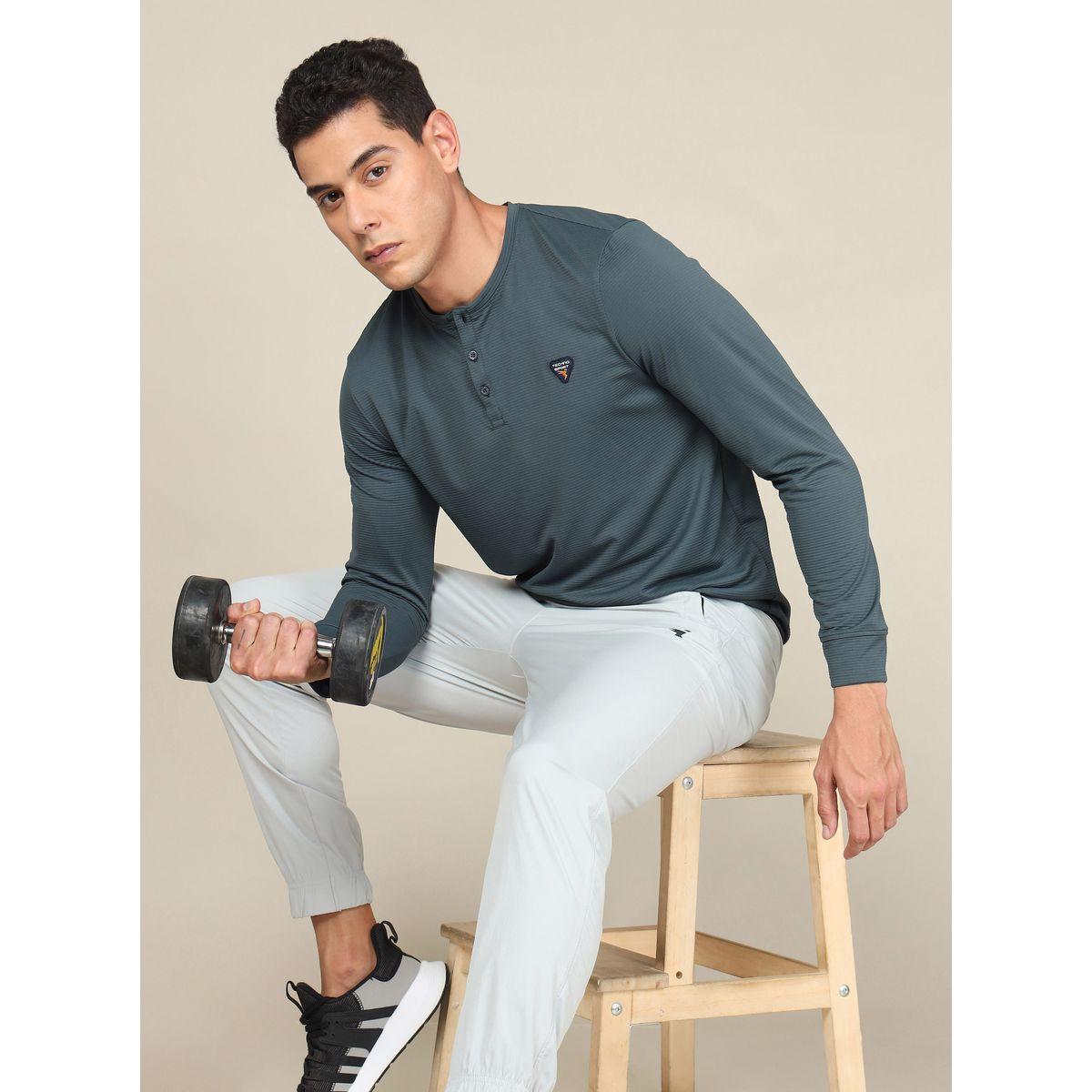 Technosport X Styli  Badge Detail Pique T-Shirt-men-clothing-sportswearandactivewear-tshirtsandpolos-image-4