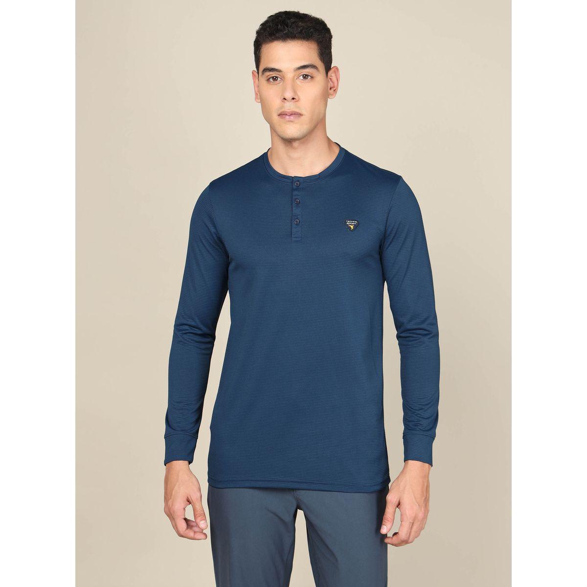 Technosport X Styli  Badge Detail Pique T-Shirt-men-clothing-sportswearandactivewear-tshirtsandpolos-image-1