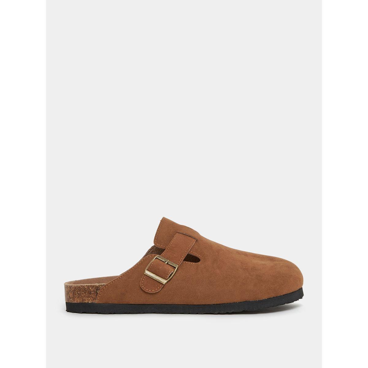 Styli Suede Buckle Detail Clog Sandal-men-shoes-sandals-image-1