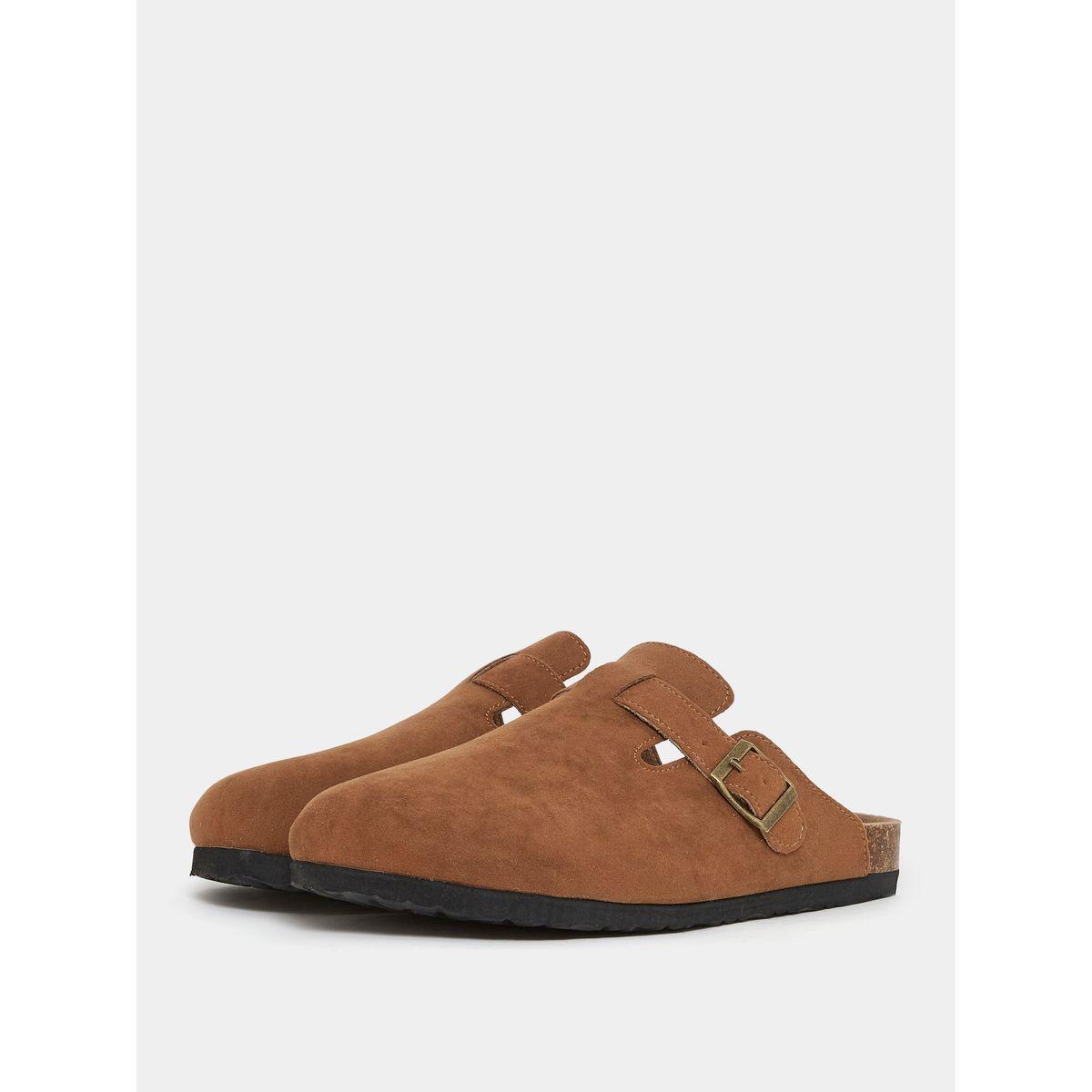 Styli Suede Buckle Detail Clog Sandal-men-shoes-sandals-image-2