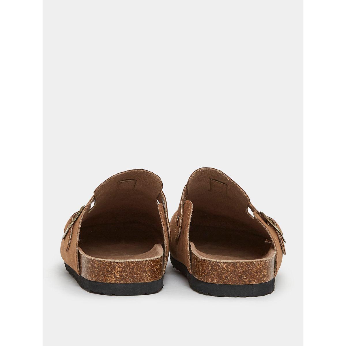 Styli Suede Buckle Detail Clog Sandal-men-shoes-sandals-image-4
