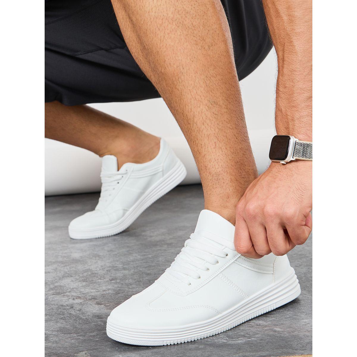 Styli Stitch Detail Lace Up Sneakers-men-shoes-sneakers-image-1