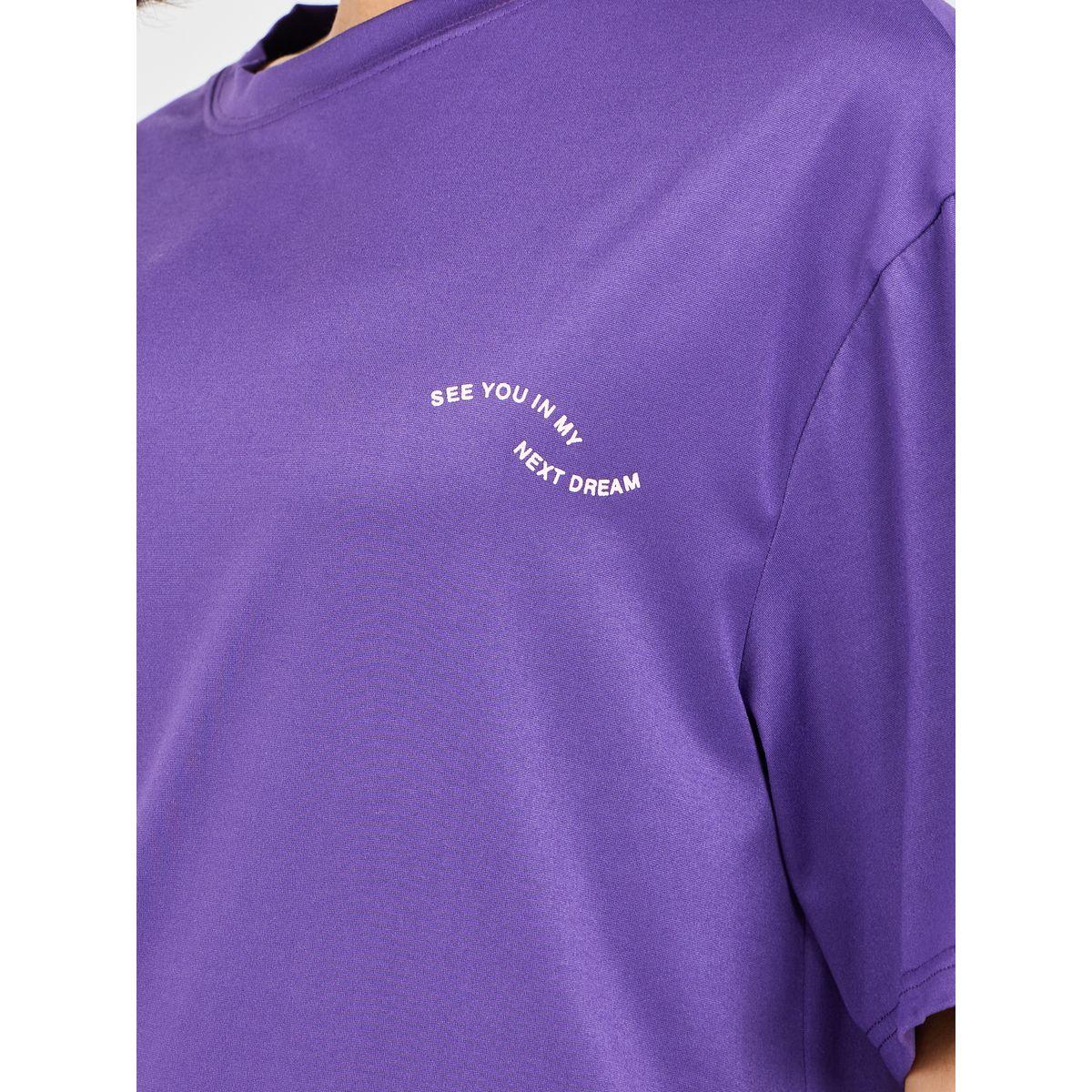 تيشيرت واسع مطبع بكتابة-women-clothing-tshirts-image-4