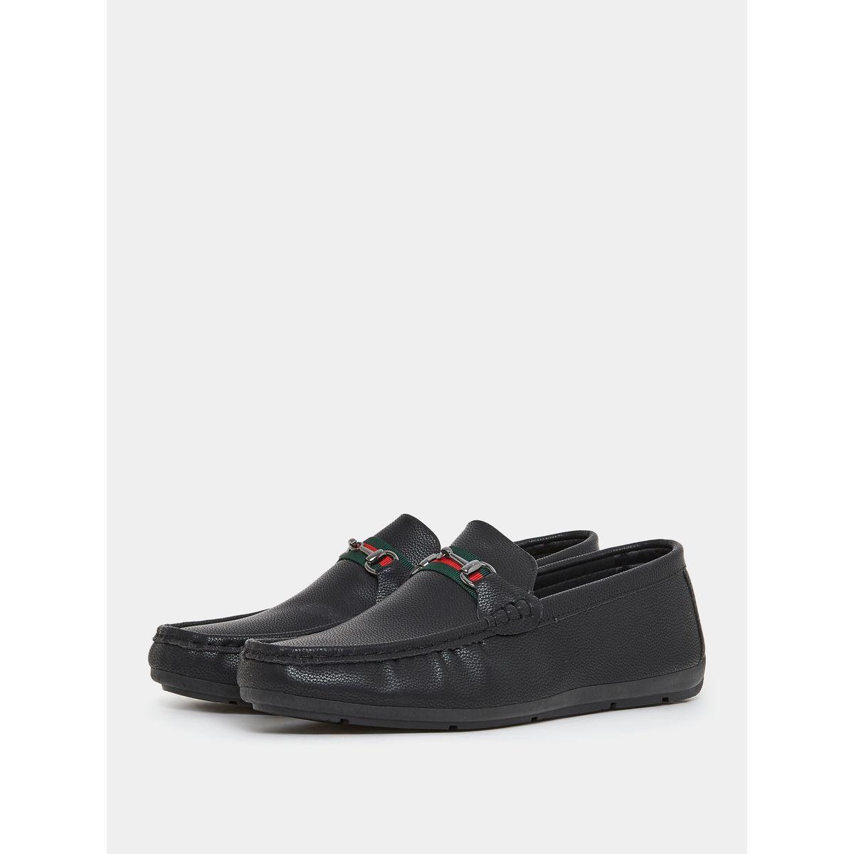 حذاء لوفرز مزين بحلية معدنية-men-shoes-loafersandmoccasins-image-1