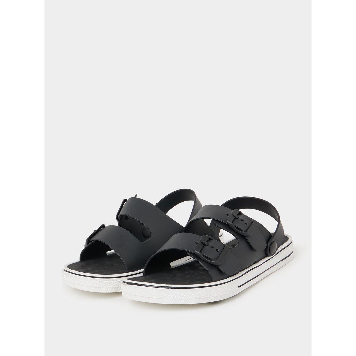 Styli Buckle Double Strap Sandal with Back Strap-men-shoes-sandals-image-1