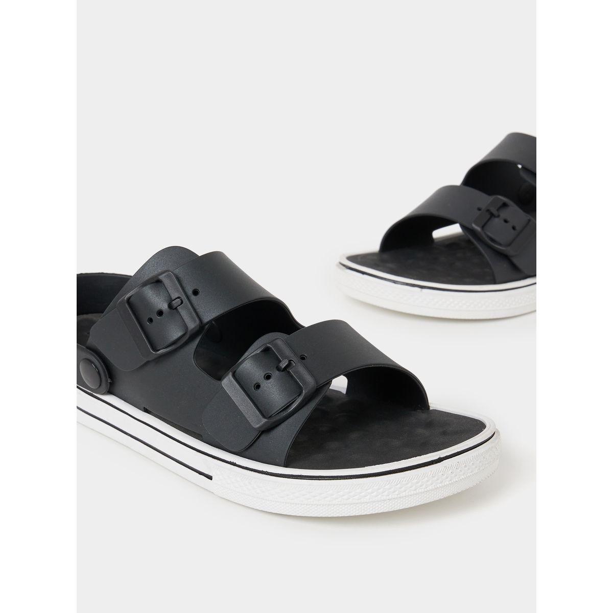 Styli Buckle Double Strap Sandal with Back Strap-men-shoes-sandals-image-3