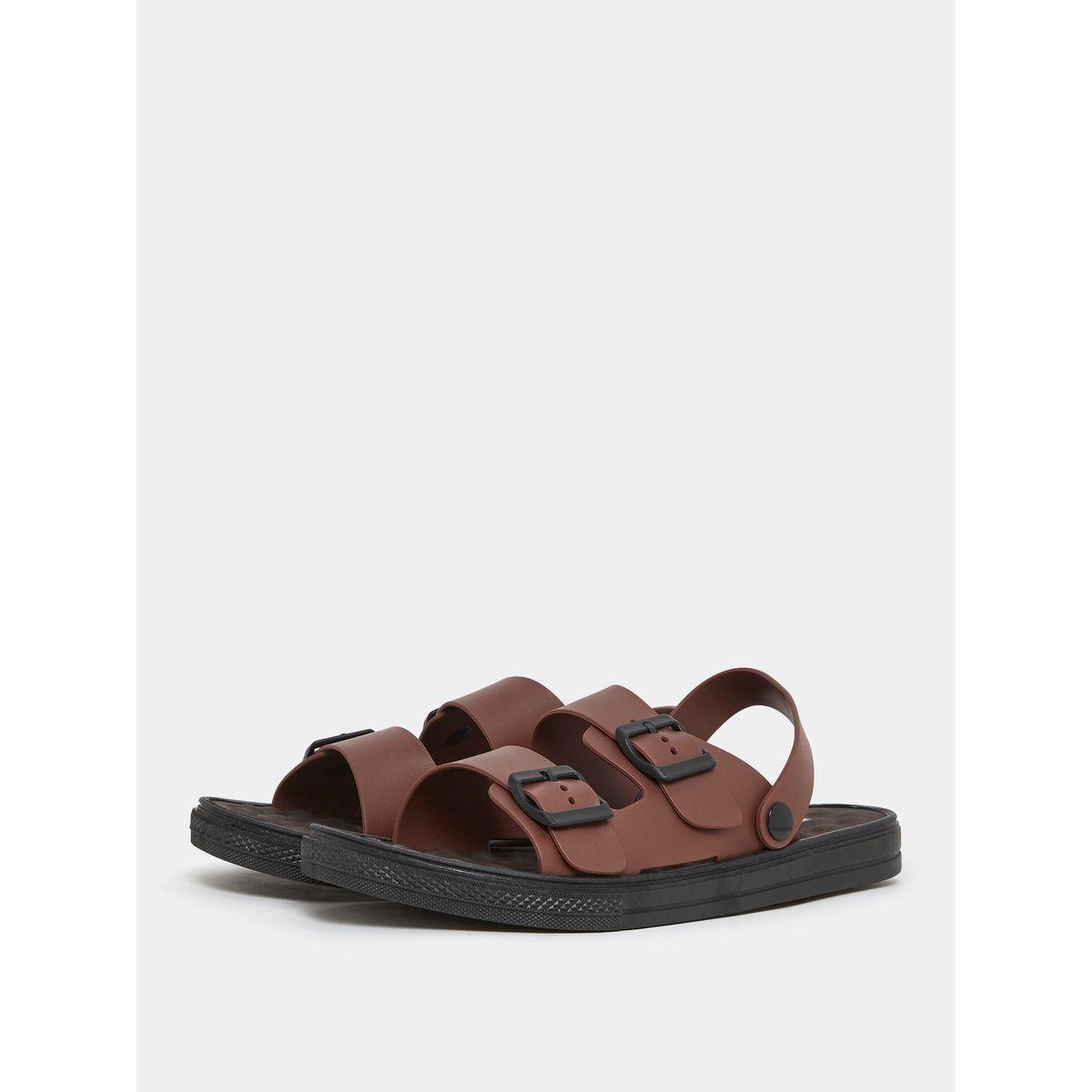 Styli Buckle Double Strap Sandal with Back Strap-men-shoes-sandals-image-2