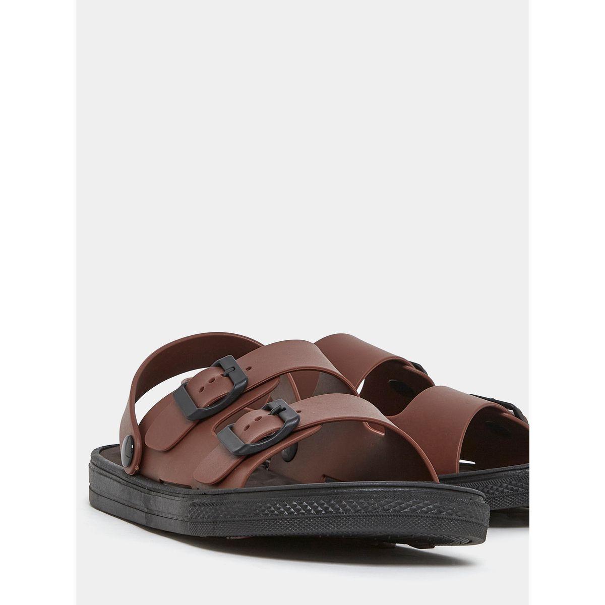 Styli Buckle Double Strap Sandal with Back Strap-men-shoes-sandals-image-3