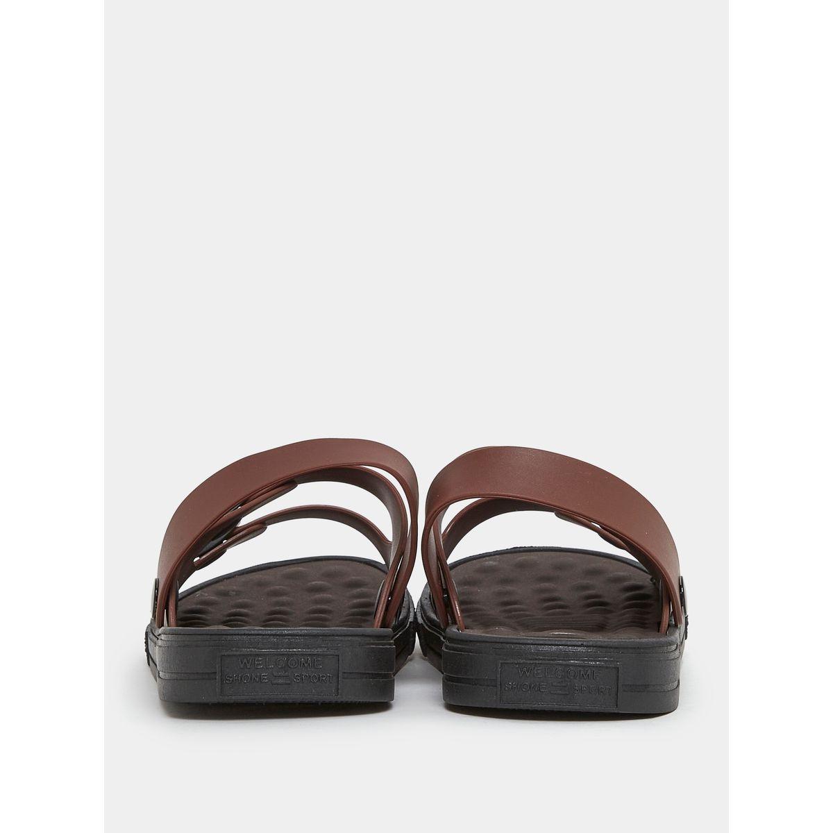 Styli Buckle Double Strap Sandal with Back Strap-men-shoes-sandals-image-4