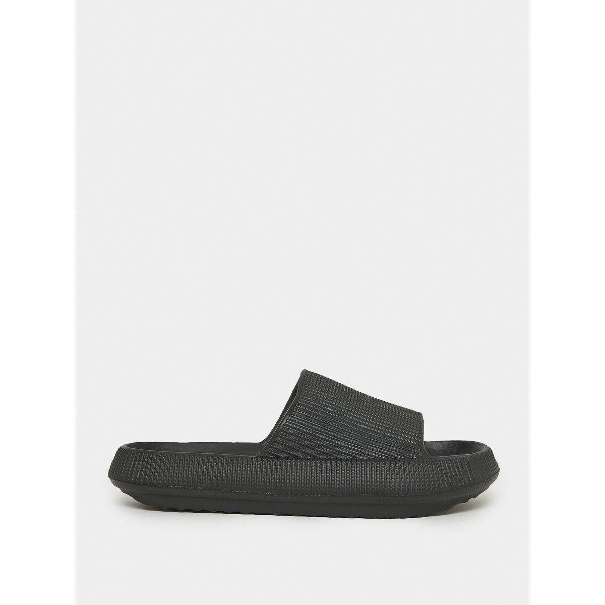 Styli Textured Single Band Chunky Sole Slides-men-shoes-flipflopsandslides-image-2