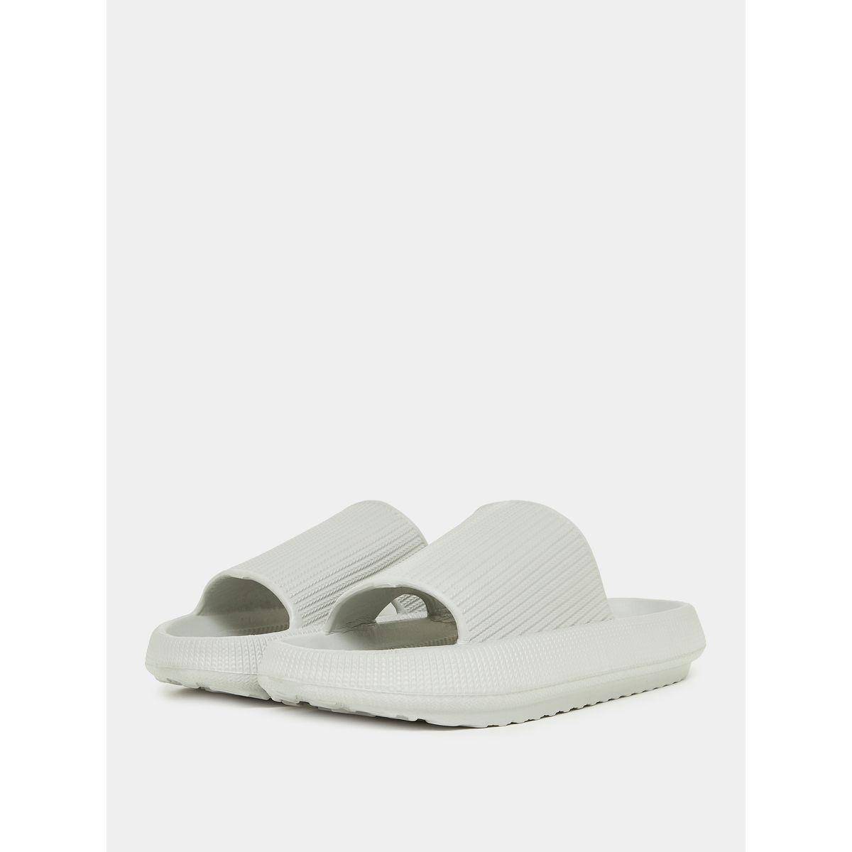 Styli Textured Single Band Chunky Sole Slides-men-shoes-flipflopsandslides-image-1