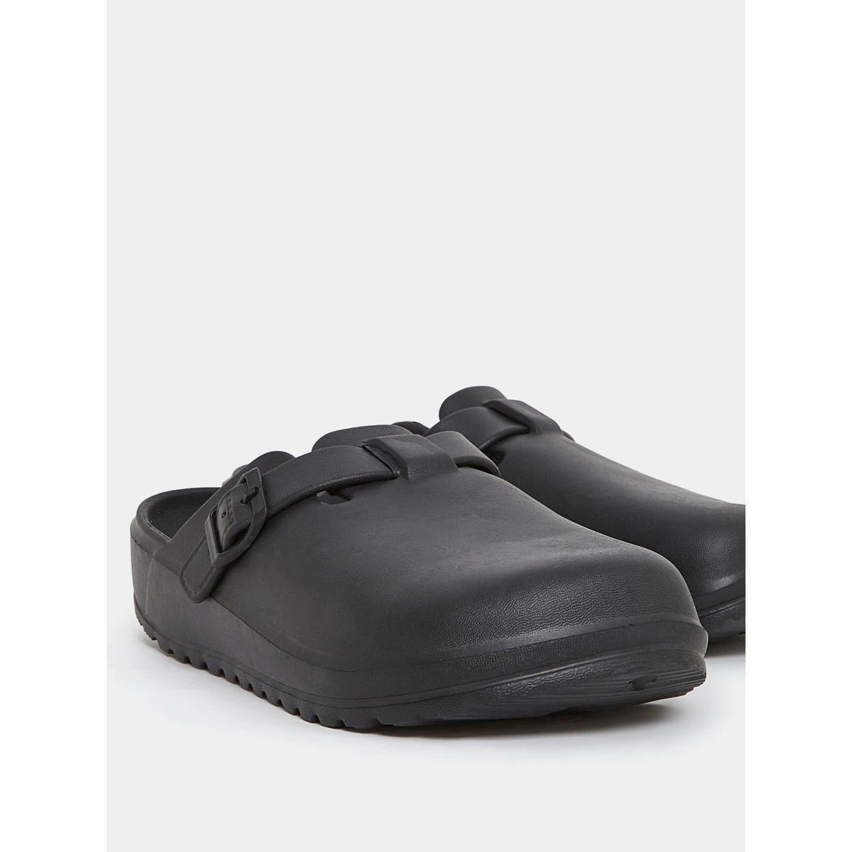 Styli Buckle Detail Non Slip Clog Sandals-men-shoes-sandals-image-3