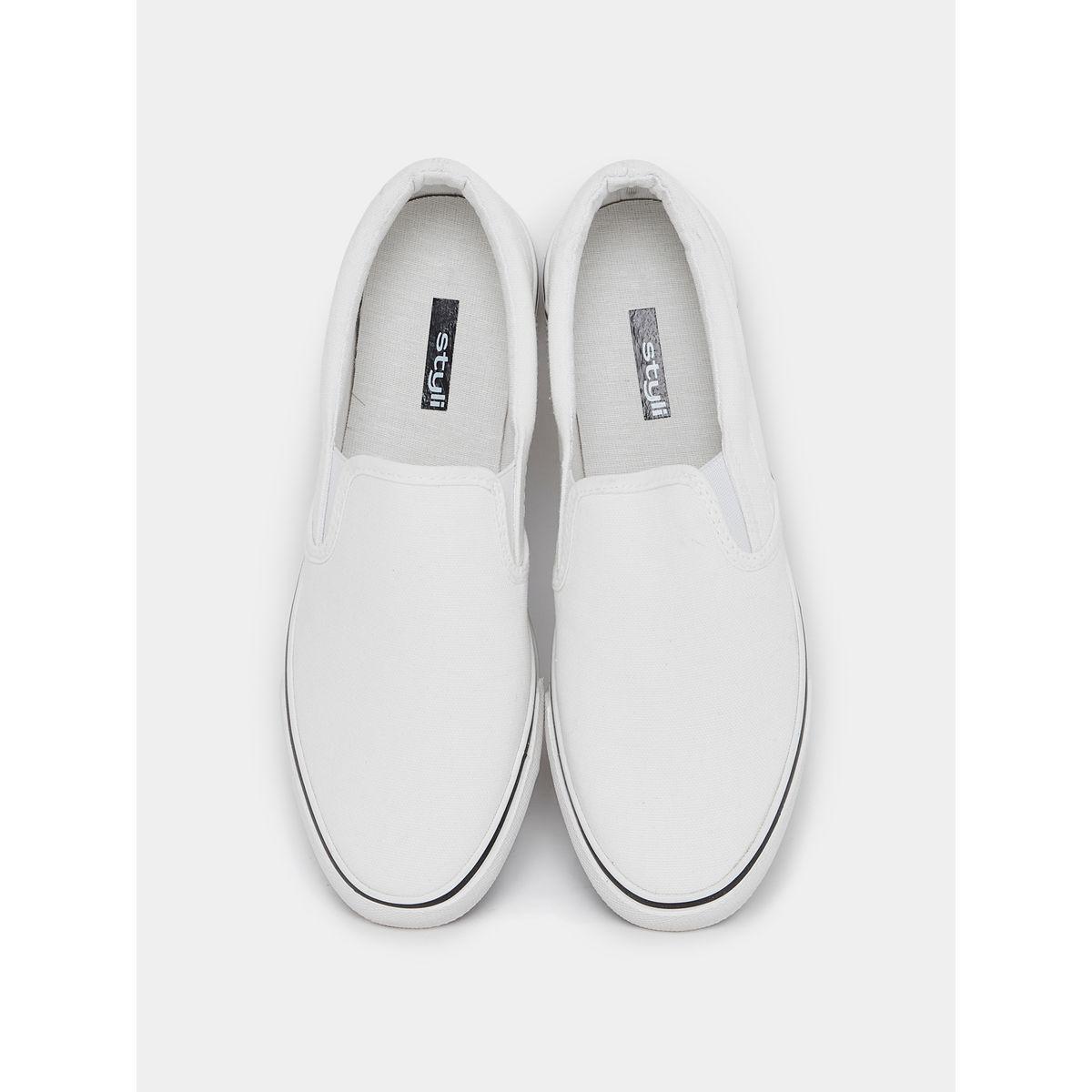 Styli Solid Platform Slip On Canvas Shoes-men-shoes-sneakers-image-5