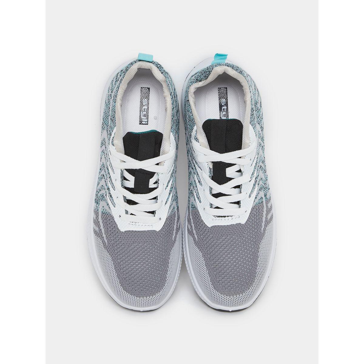 Styli Textured Lightweight Breathable Lace Up Sneakers-men-shoes-sneakers-image-5