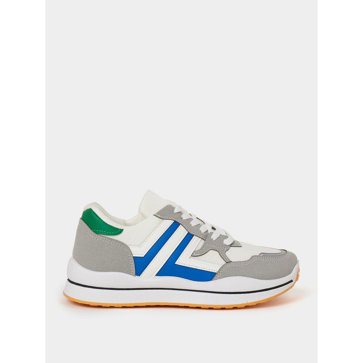 Styli Colorblock Panel Low Top Lace Up Sneakers-men-shoes-sneakers-image-2