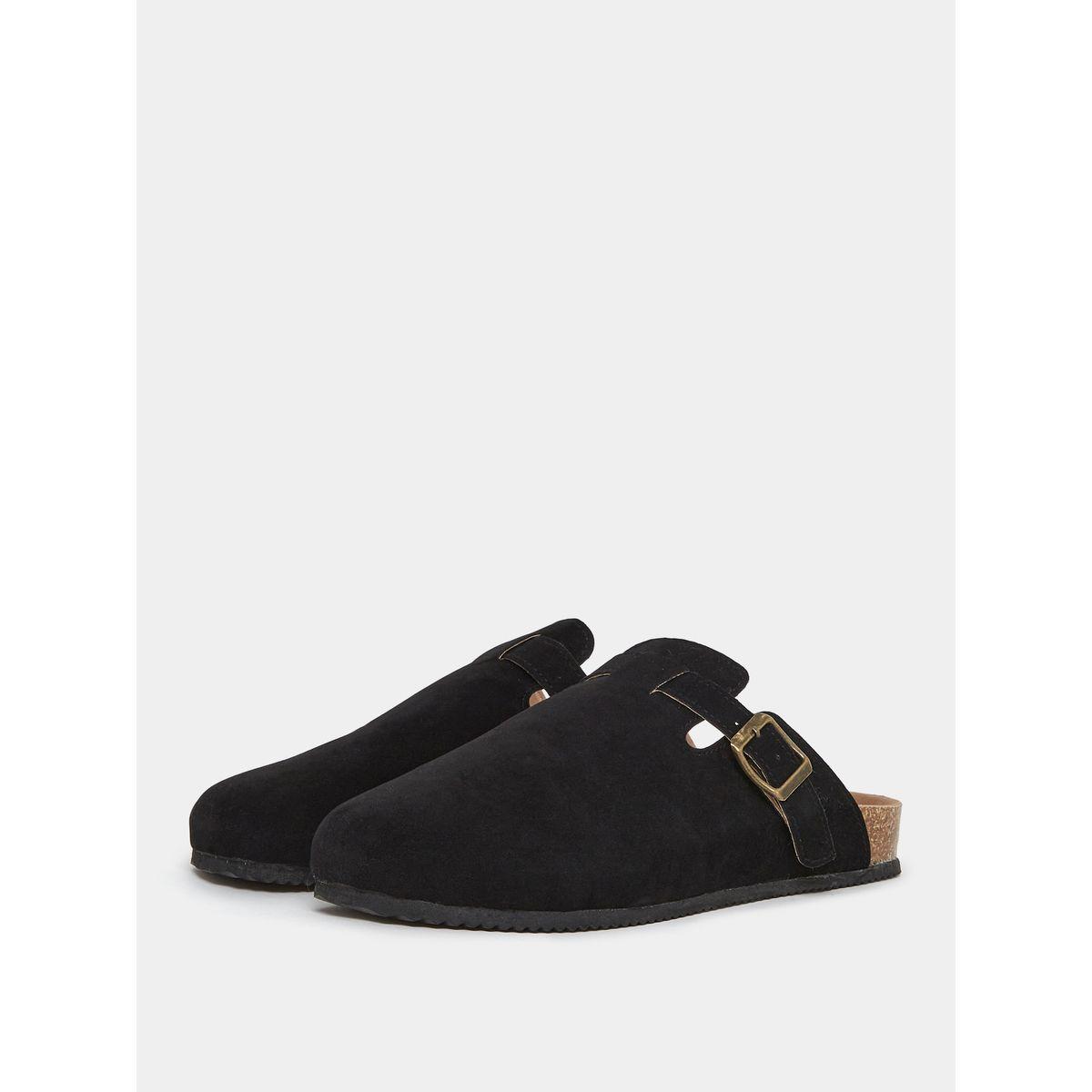 Styli Suede Buckle Platform Sole Clogs-men-shoes-sandals-image-1