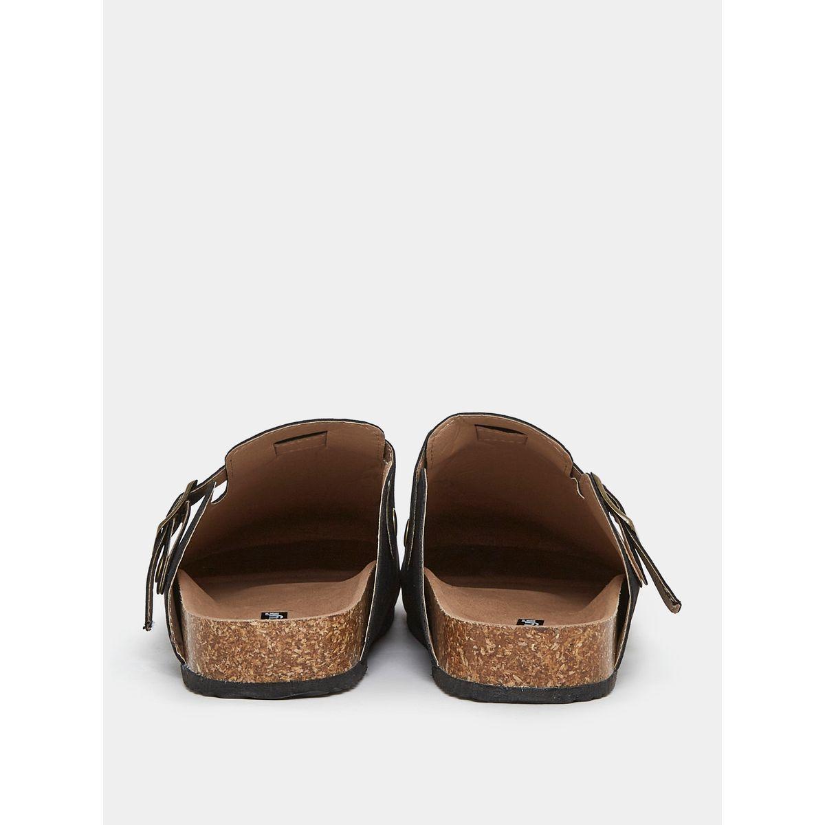 Styli Suede Buckle Platform Sole Clogs-men-shoes-sandals-image-4