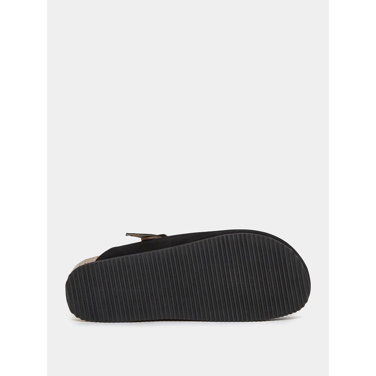Styli Suede Buckle Platform Sole Clogs-men-shoes-sandals-image-6