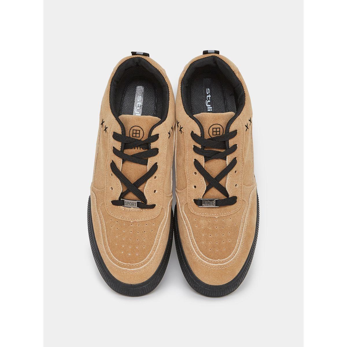 Styli Suede Contrast Lace Up Platform Sneakers-men-shoes-sneakers-image-5