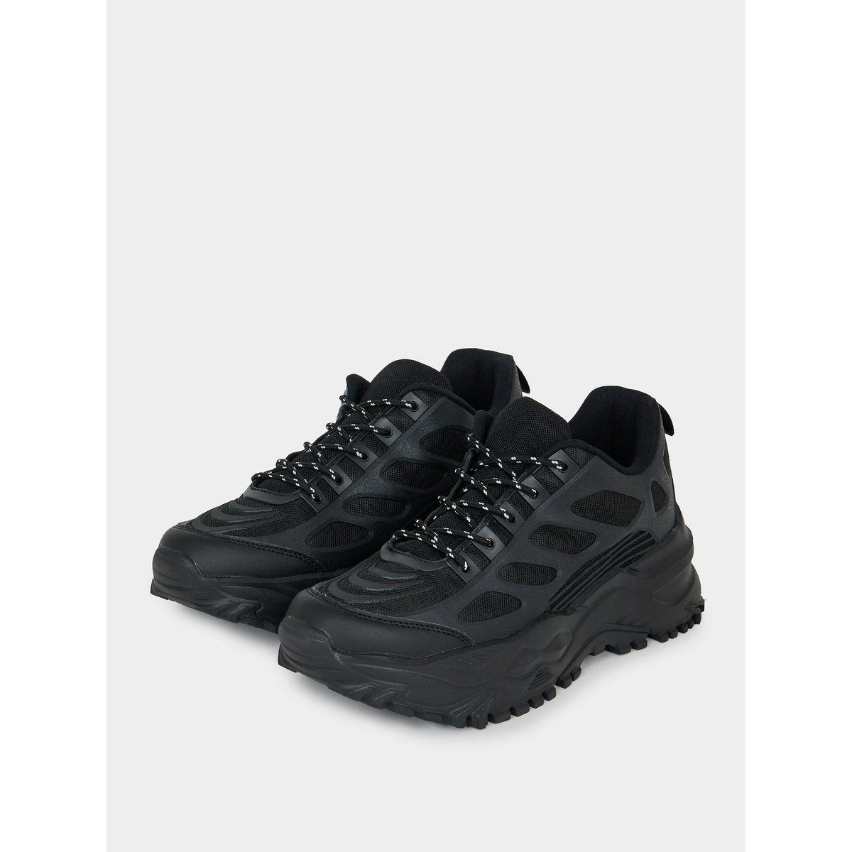 Styli Textured Lace Up Chunky Sole Sneakers-men-shoes-sneakers-image-2