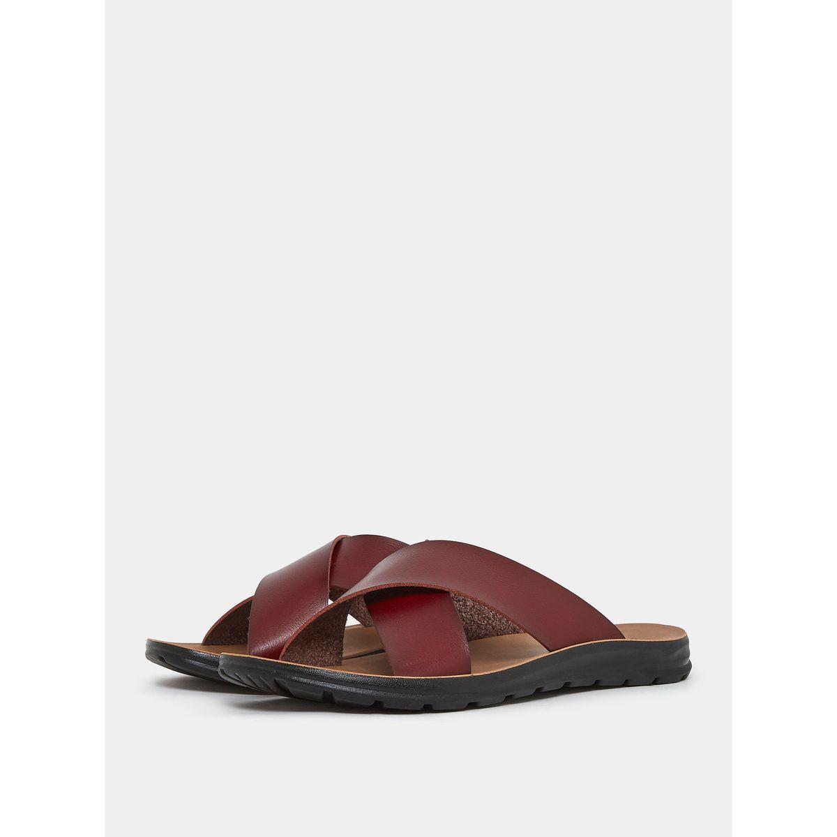 Styli Criss Cross Band Comfortable Sole Sandals-men-shoes-sandals-image-1
