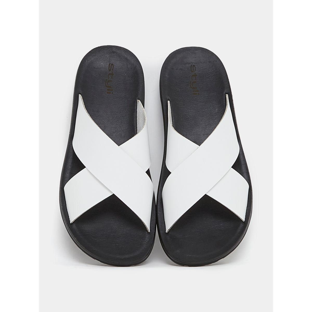 Styli Criss Cross Band Comfortable Sole Sandals-men-shoes-sandals-image-6