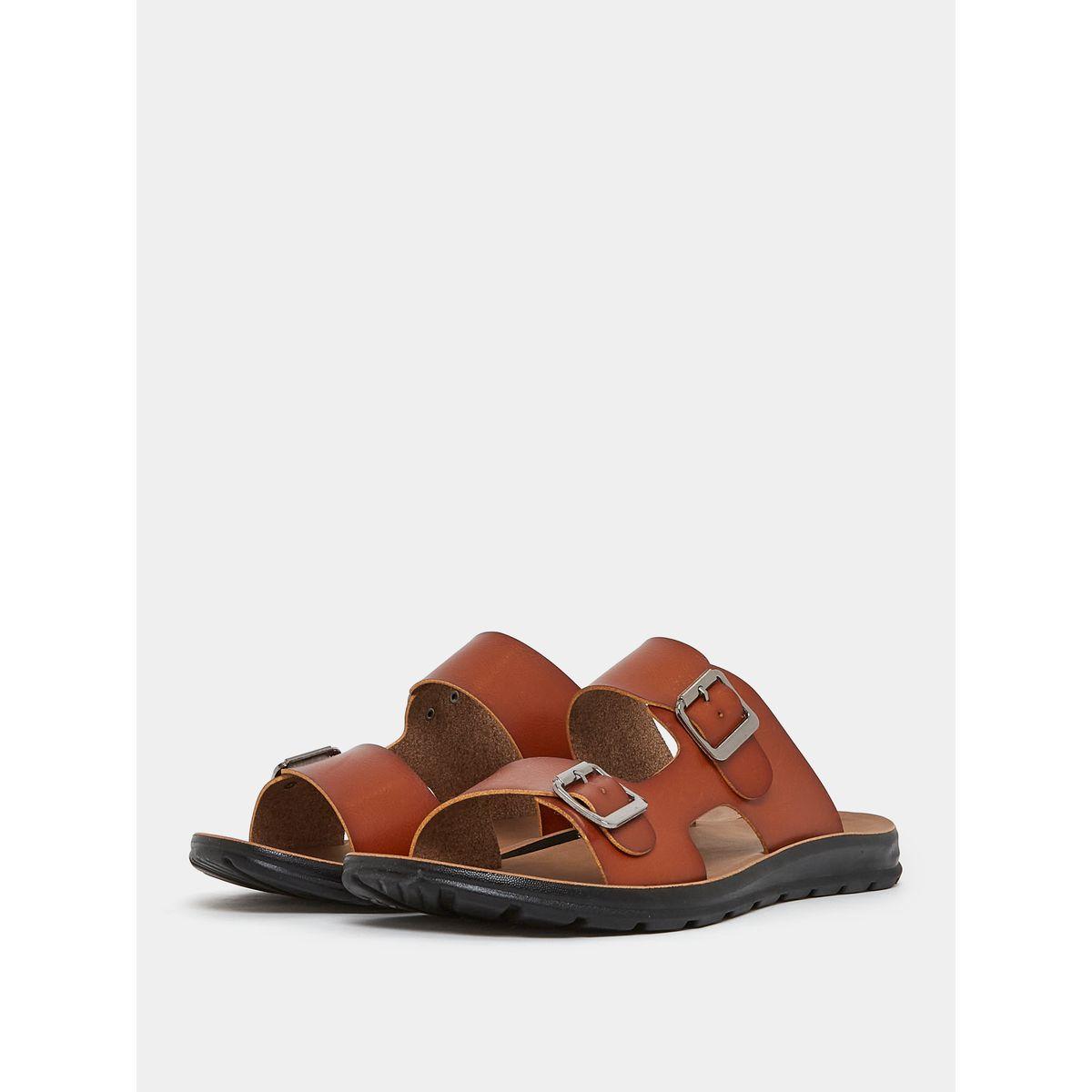 صندل بسيور متعددة مع إبزيم إغلاق-men-shoes-sandals-image-1