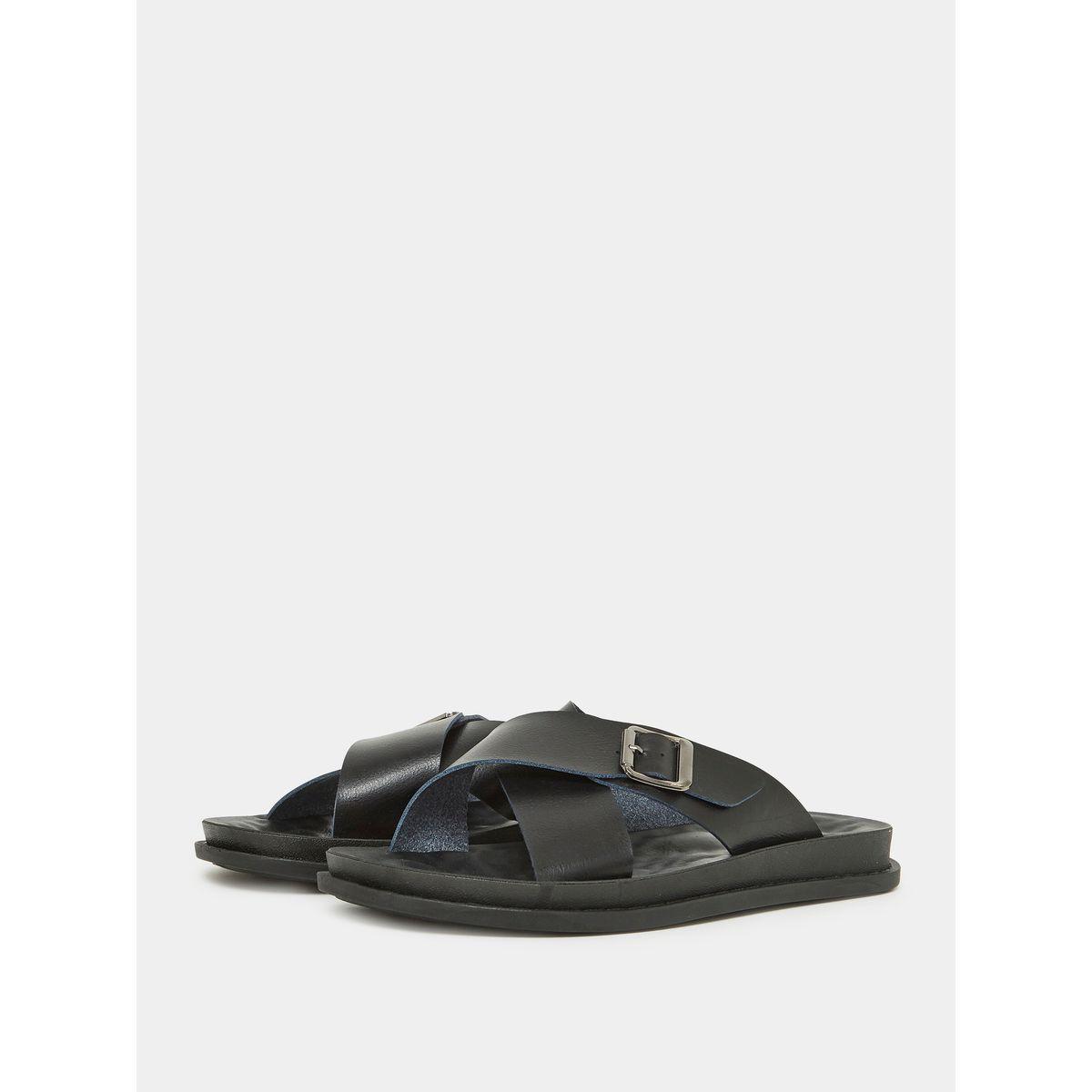 صندل بسيور كروس وإبزيم غلق-men-shoes-sandals-image-1