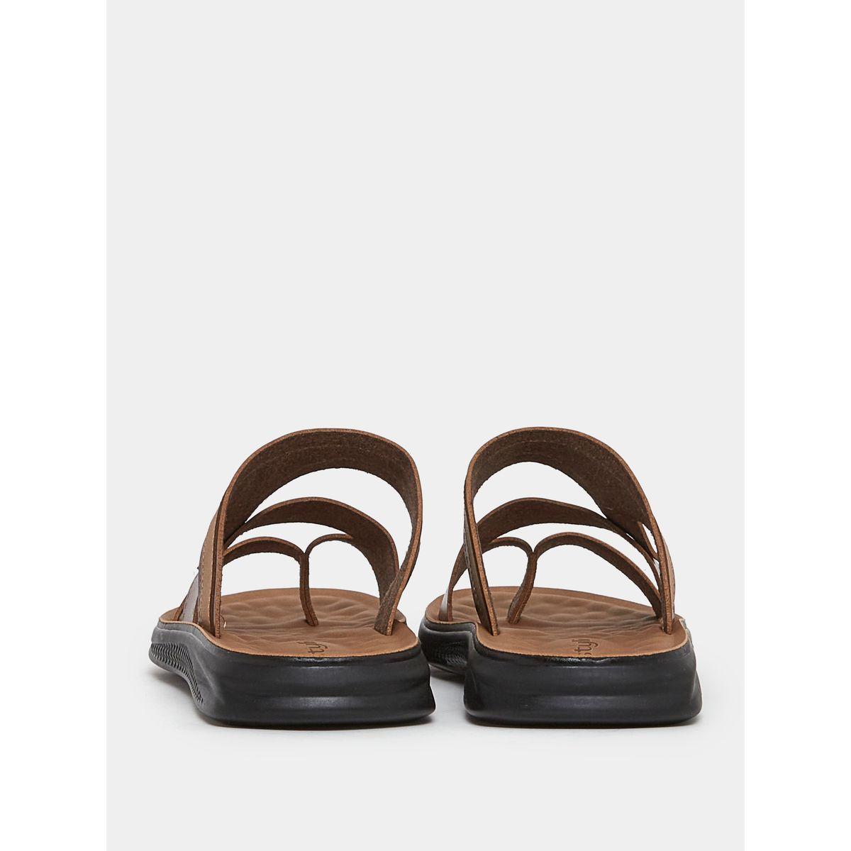 Styli Textured Open Toe Sandals-men-shoes-sandals-image-4