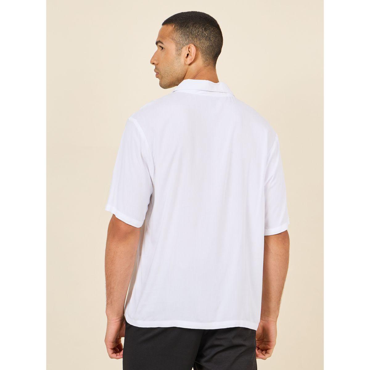 Styli Solid Resort Collar Relaxed Fit Shirt-men-clothing-shirts-image-4