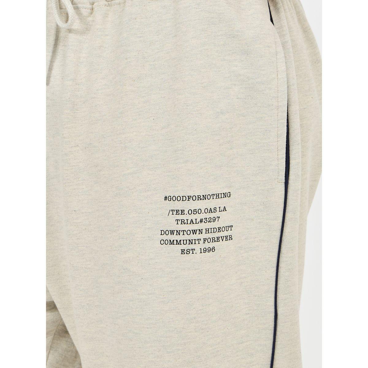 جوغر فضفاض بنمط كتل الالوان وطبعة كتابة-men-clothing-bottoms-joggers-image-3