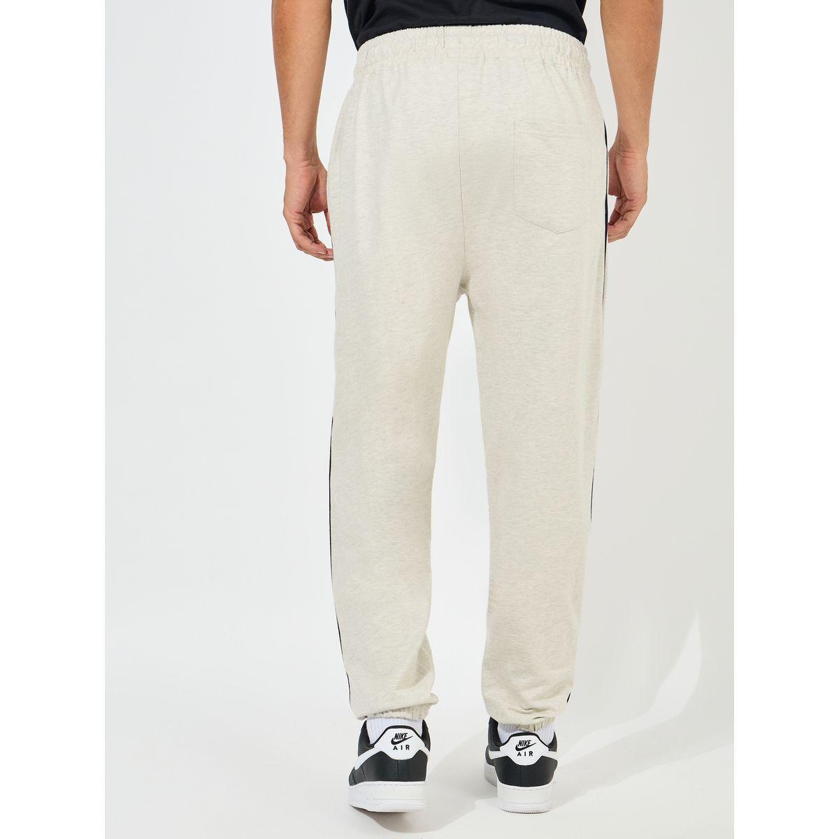 Styli Color Block Oversize Joggers with Text Print-men-clothing-bottoms-joggers-image-4