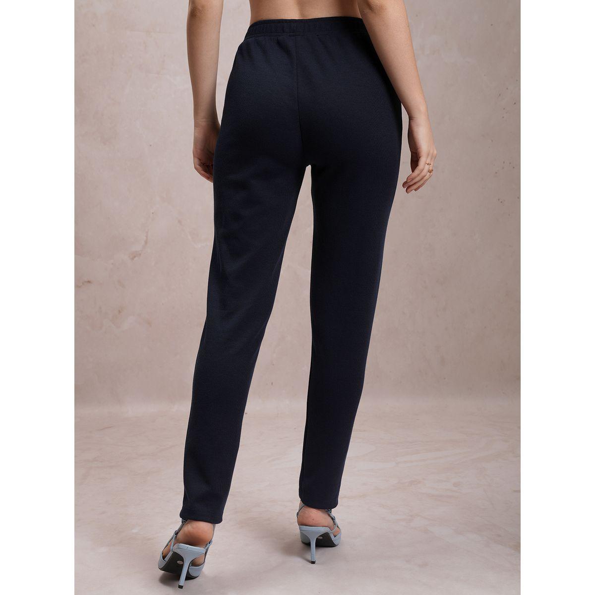 Vishudh X Styli  Solid Mid Rise Regular Fit Pants-women-clothing-bottoms-trousers-image-3