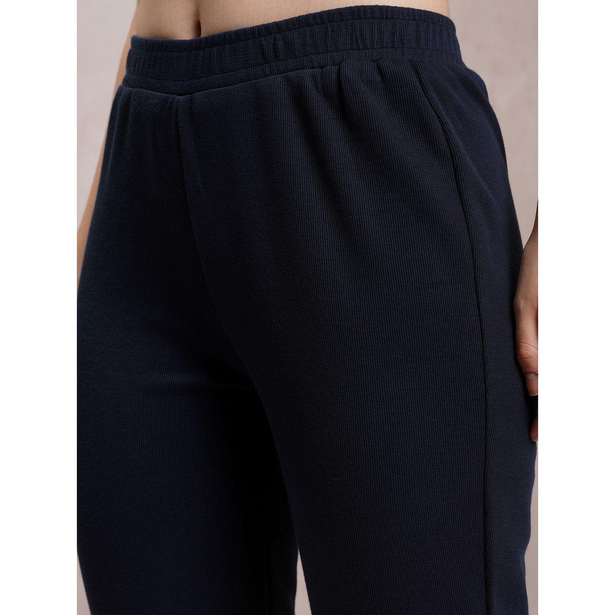 Vishudh X Styli  Solid Mid Rise Regular Fit Pants-women-clothing-bottoms-trousers-image-5