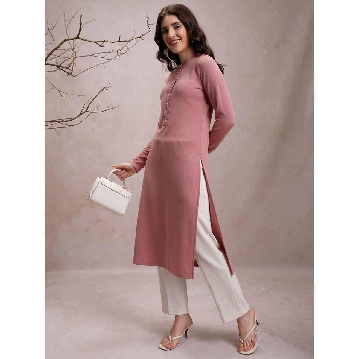 Vishudh X Styli  Solid Mid Rise Straight Fit Pants-women-clothing-bottoms-trousers-image-2