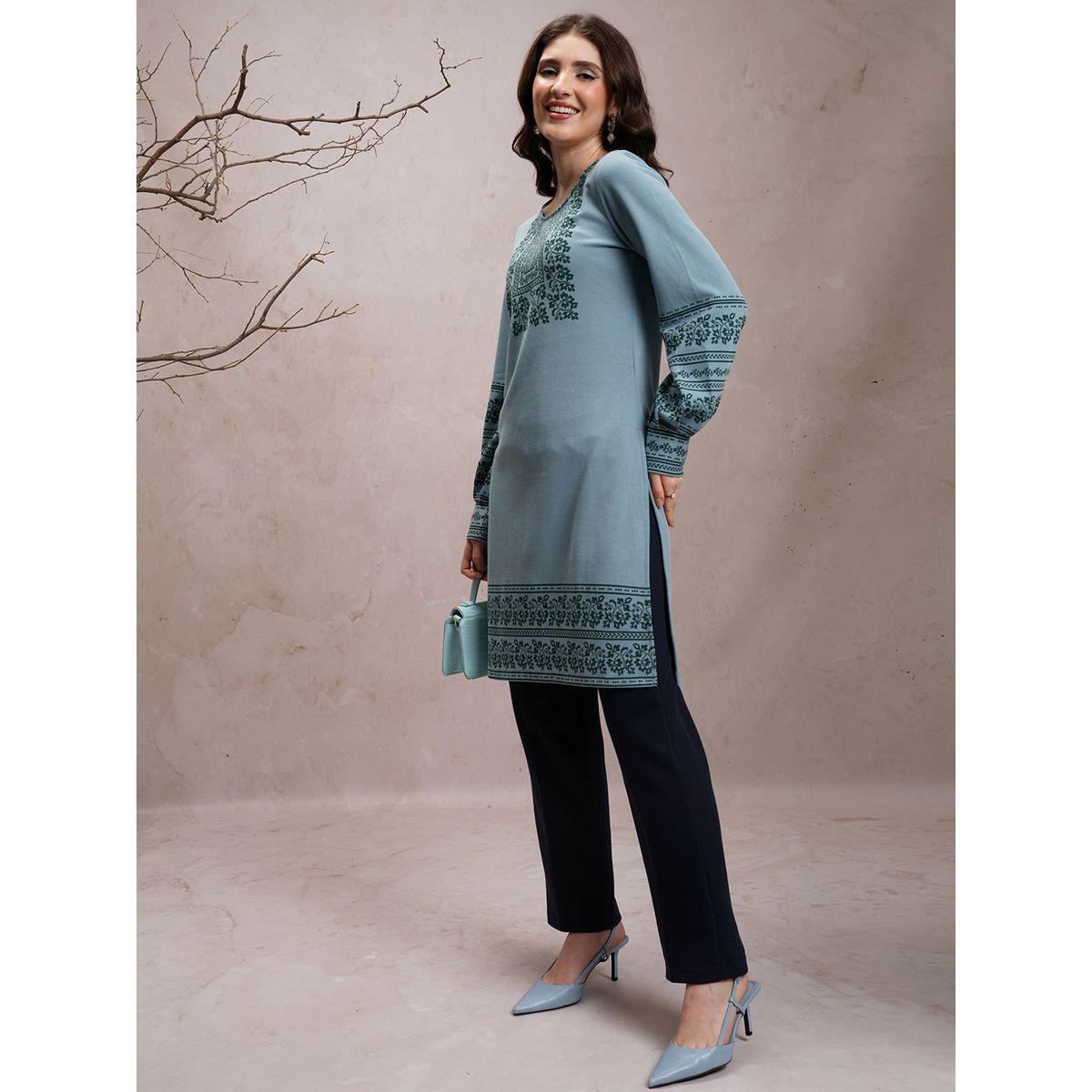 بنطال سادة بقصة عادية وخصر مطاطي فيشود × ستايلي-women-clothing-bottoms-trousers-image-2