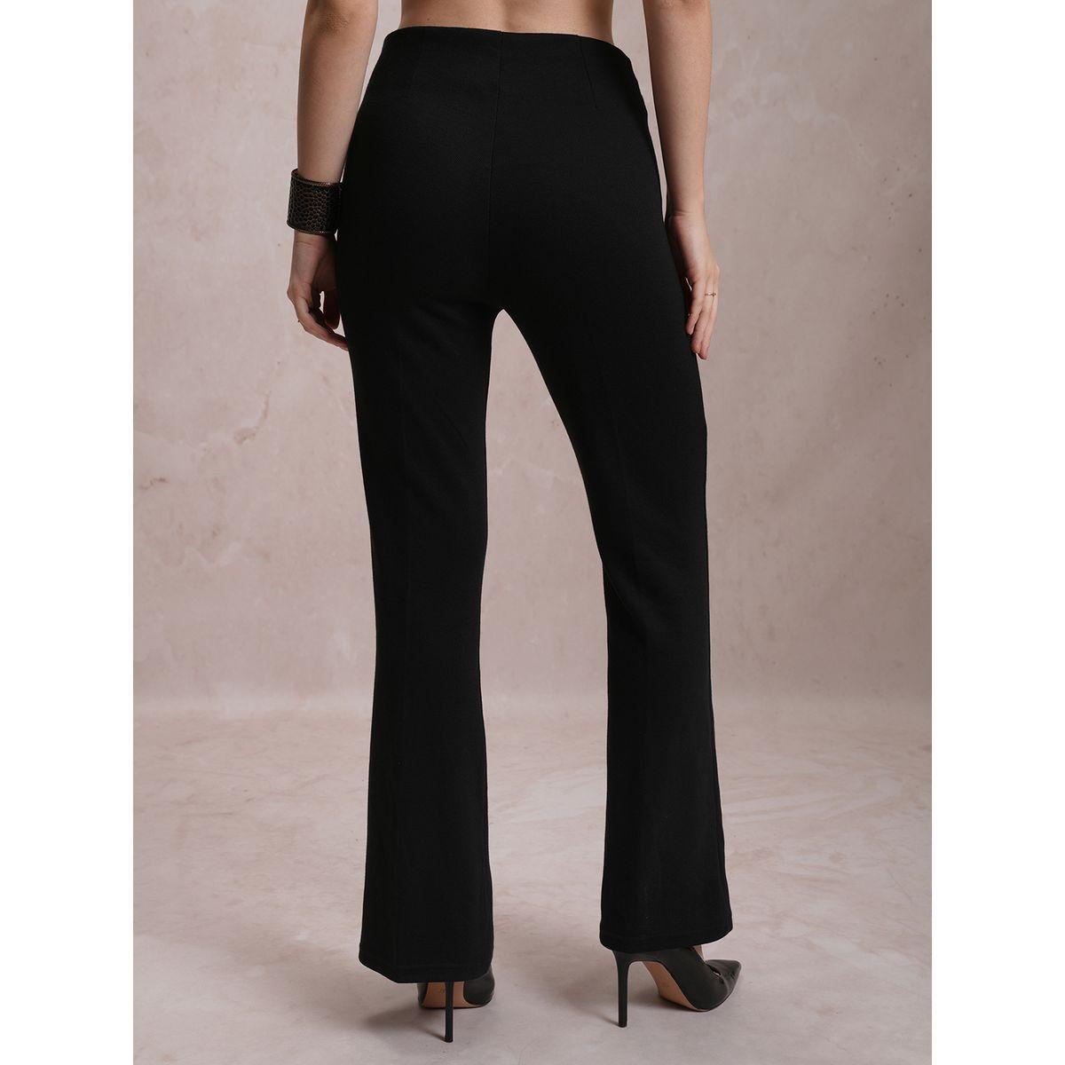 بنطال بقصة مستقيمة وسحَّاب غلق جانبي فيشود × ستايلي-women-clothing-bottoms-trousers-image-3
