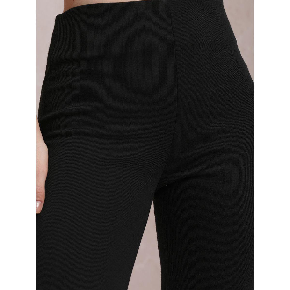 بنطال بقصة مستقيمة وسحَّاب غلق جانبي فيشود × ستايلي-women-clothing-bottoms-trousers-image-5