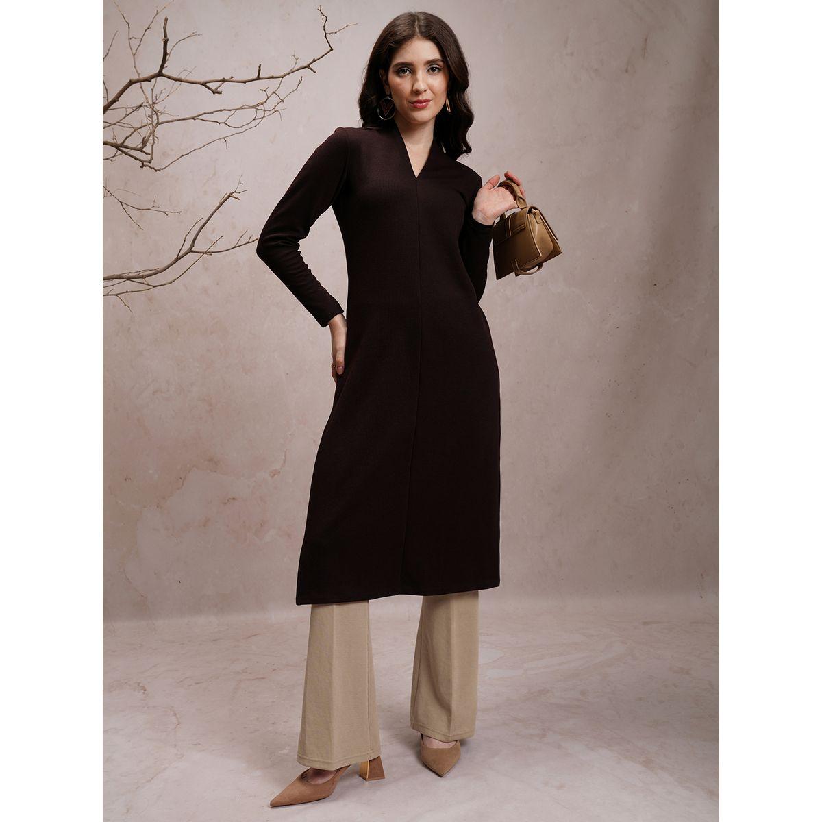Vishudh X Styli  Solid Mid Rise Flared Pants with Side Zip Closure-women-clothing-bottoms-trousers-image-2