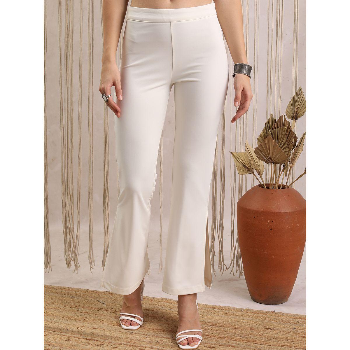 Vishudh X Styli   Solid Mid Rise Slim Hem Pants-women-clothing-bottoms-trousers-image-1