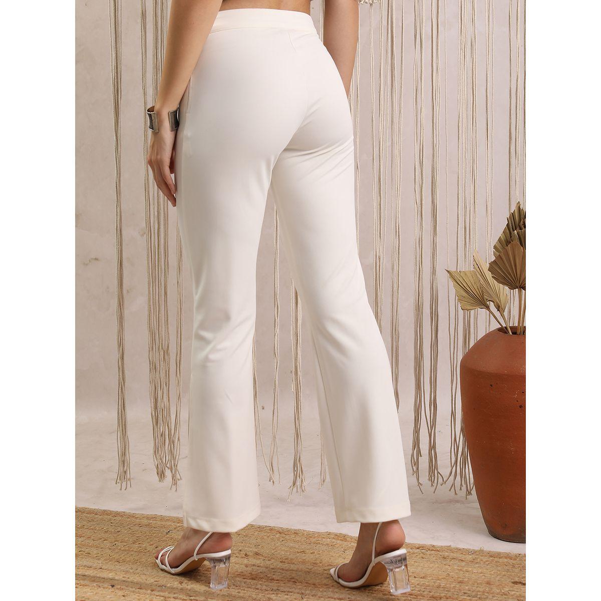 Vishudh X Styli   Solid Mid Rise Slim Hem Pants-women-clothing-bottoms-trousers-image-3