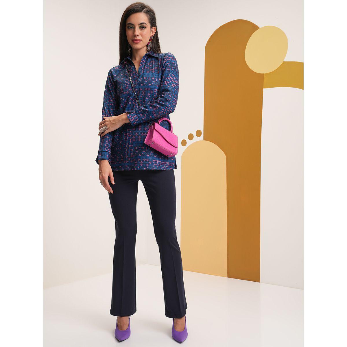 Vishudh X Styli  Solid Mid Rise Regular Fit Pants-women-clothing-bottoms-trousers-image-2