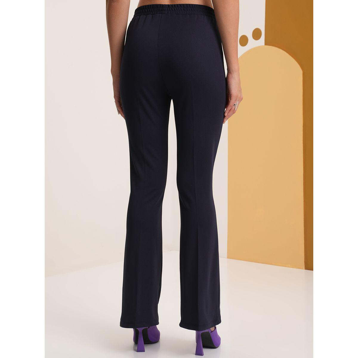 Vishudh X Styli  Solid Mid Rise Regular Fit Pants-women-clothing-bottoms-trousers-image-3