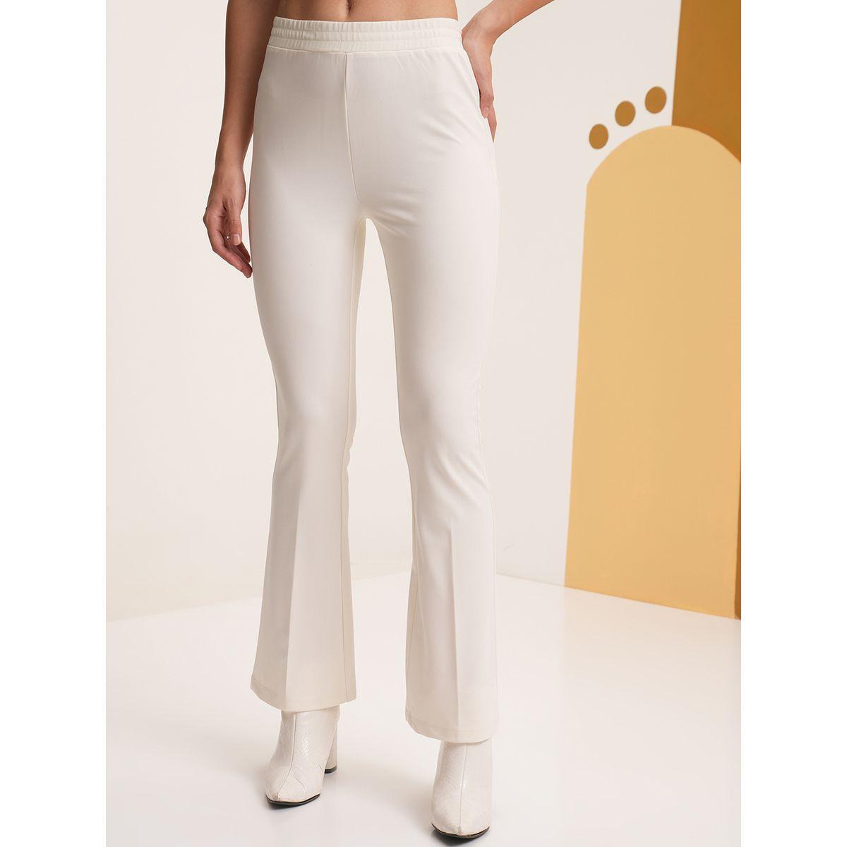 Vishudh X Styli  Solid Regular Fit Flared Pants-women-clothing-bottoms-trousers-image-1