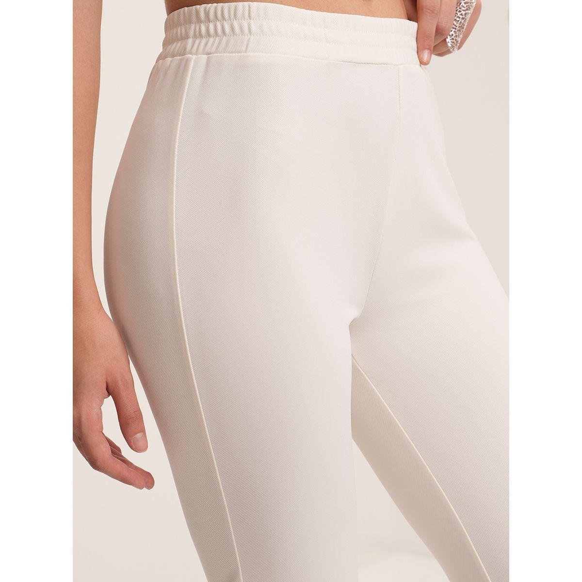 Vishudh X Styli  Solid Regular Fit Flared Pants-women-clothing-bottoms-trousers-image-5