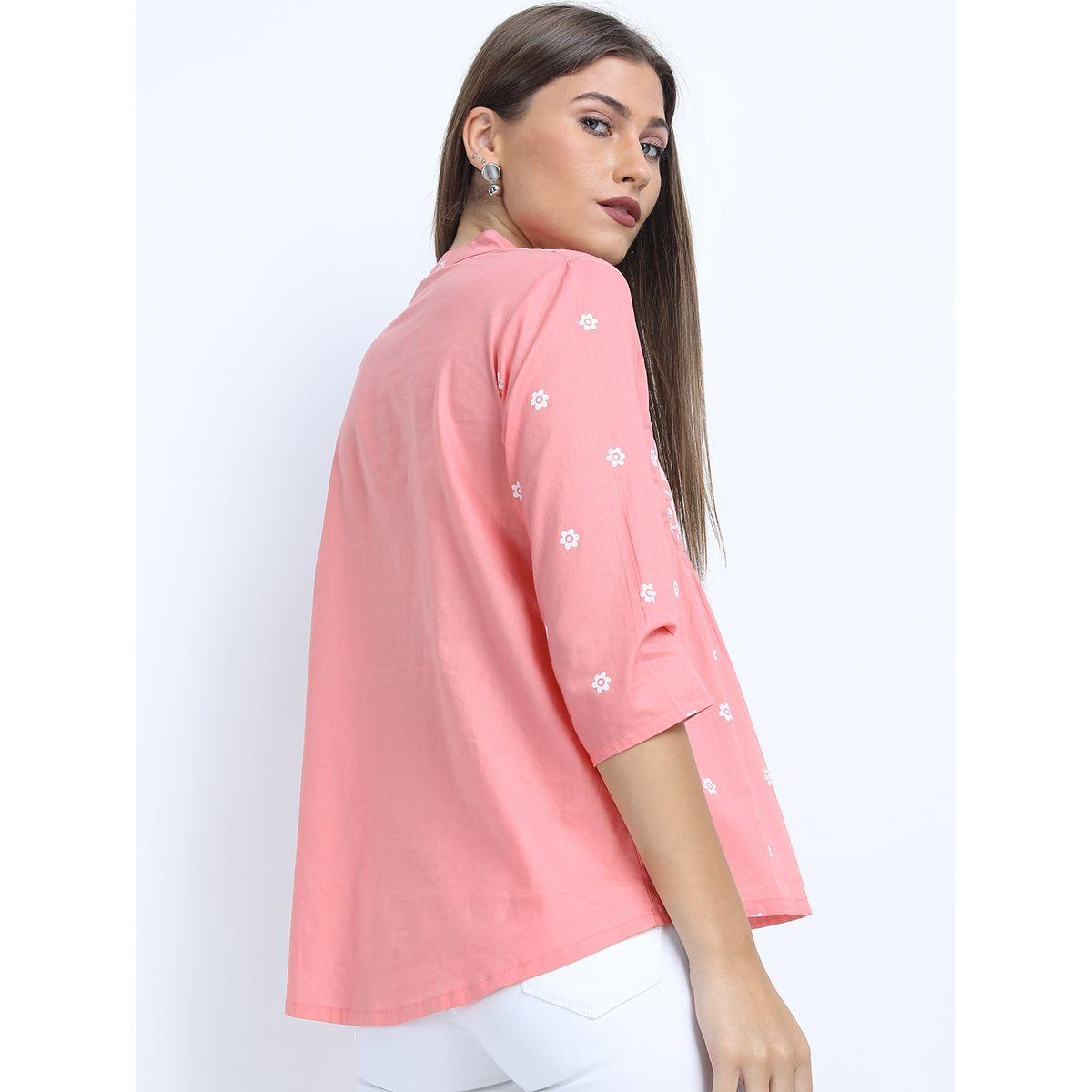 Vishudh X Styli  Floral Print Notch Neck Top-women-clothing-shirtsandblouses-blouses-image-3