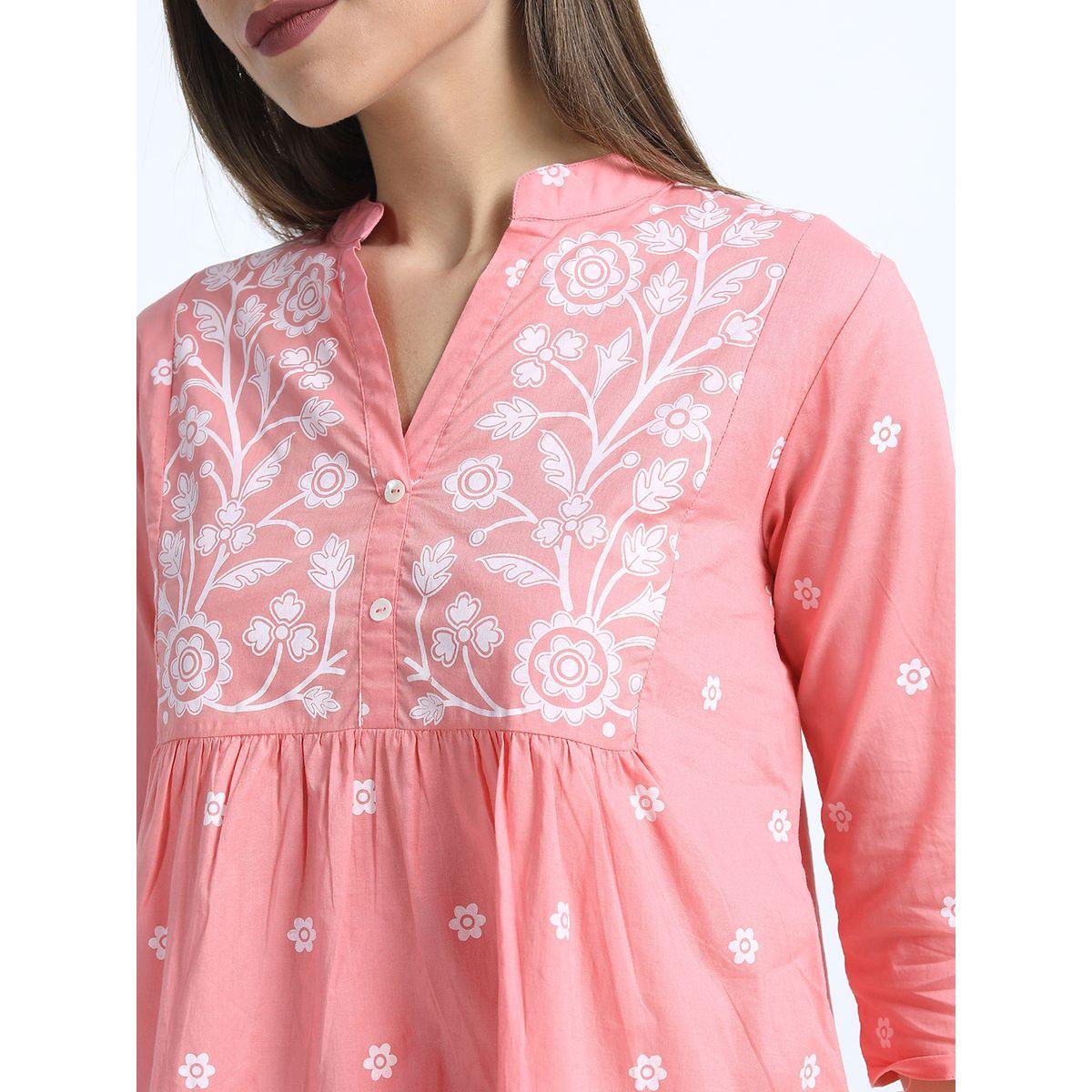 Vishudh X Styli  Floral Print Notch Neck Top-women-clothing-shirtsandblouses-blouses-image-4