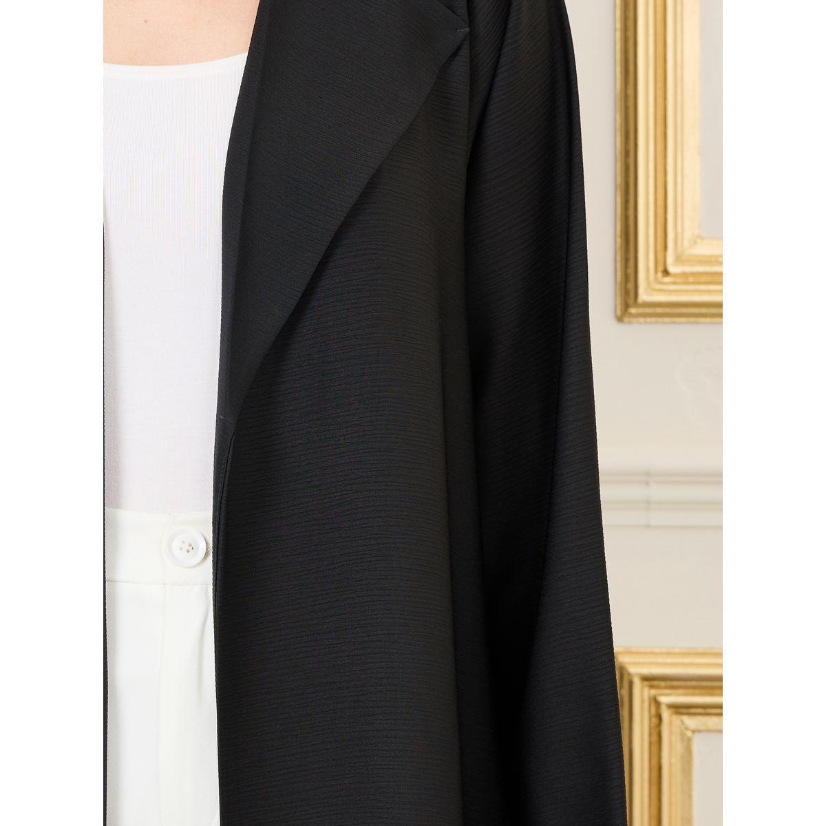 Styli Solid Collared Open Front Abaya-women-arabicclothing-abayas-image-3